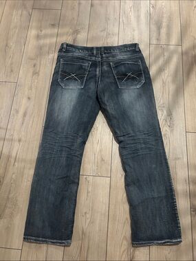 Bluenotes Men's Washed Blue Straight Jeans